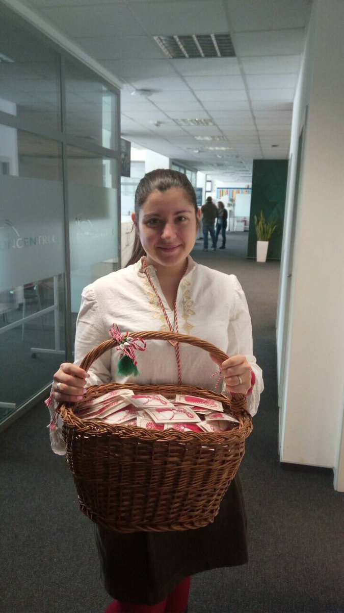DavidBr17914918's tweet photo. @ConcentrixEU “Grandma Marta” in Bulgaria and “Martenitzas” in Romania is tradition, where on March 1st people give away and wear white and red yums, symbolizing health and prosperity. We all got a few 😀
#AllAboutTraditions #ONETEAM https://t.co/wEqX1ZkosV
