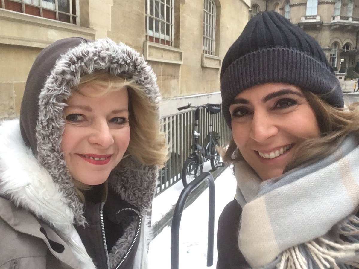 StreeterNews's tweet photo. As severe snowfall and winds affect Europe and the US East coast, on @BBCBusiness @BBCNews we want to know how you are struggling into work. Let us know #bbcbusinesslive. We just about made it in, but will we get home? https://t.co/ji895EUlLd