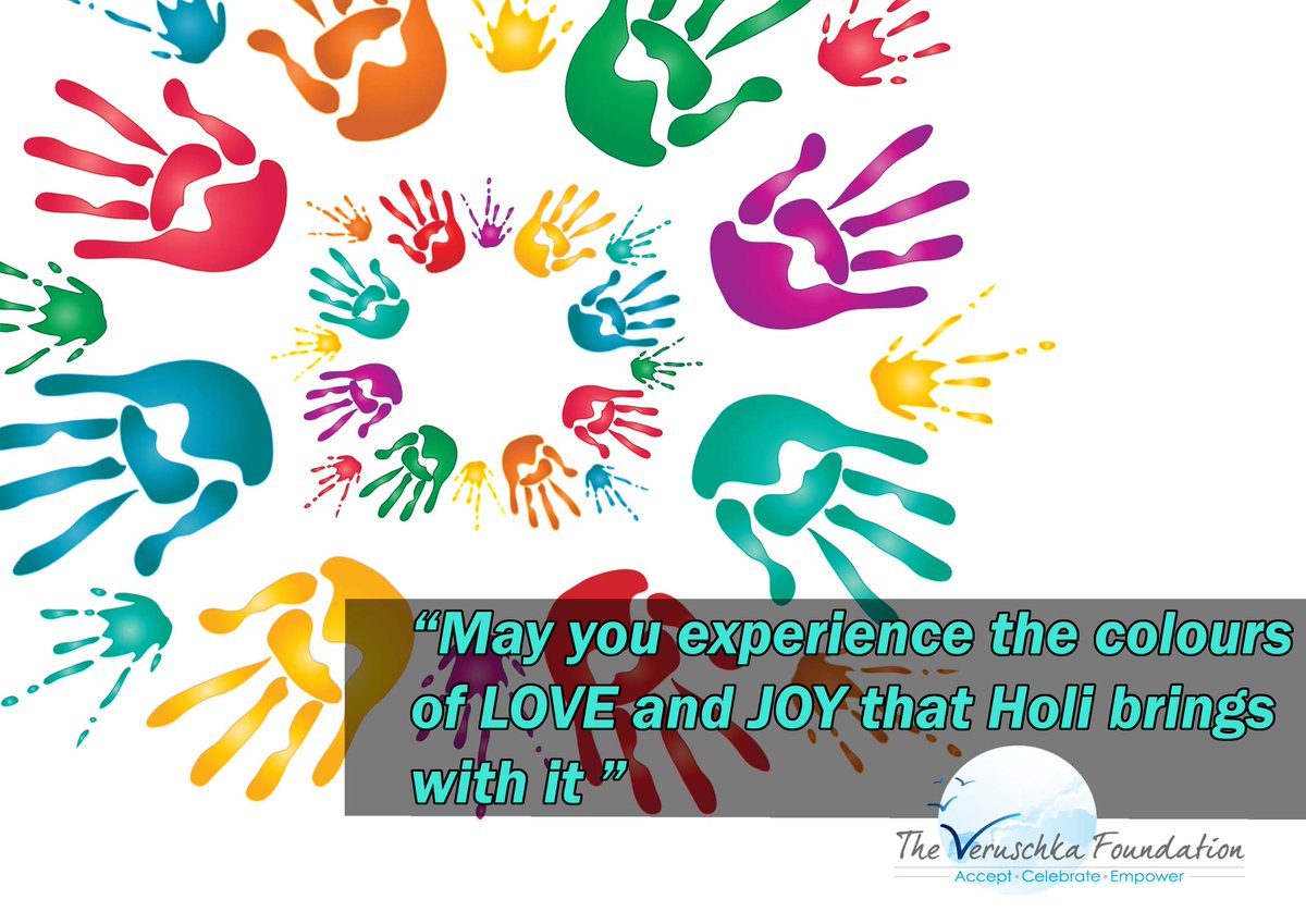 Happy Holi from #TEAM Veruschka Foundation. #happyholi #holi #colours