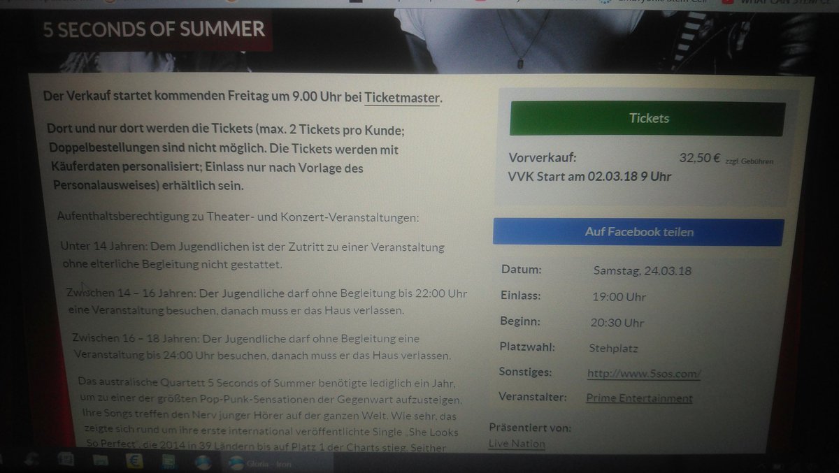 xVIK_tori_Ax's tweet photo. Die ganzen Infos zum Konzert findet ihr auf der Seite von dem Gloria Theater wo das Konzert stattfindet @5SOSGermanyTeam https://t.co/anVsdRO29C