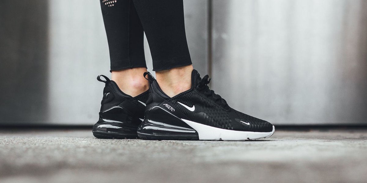 nike air max 270 gs trainers black white anthracite