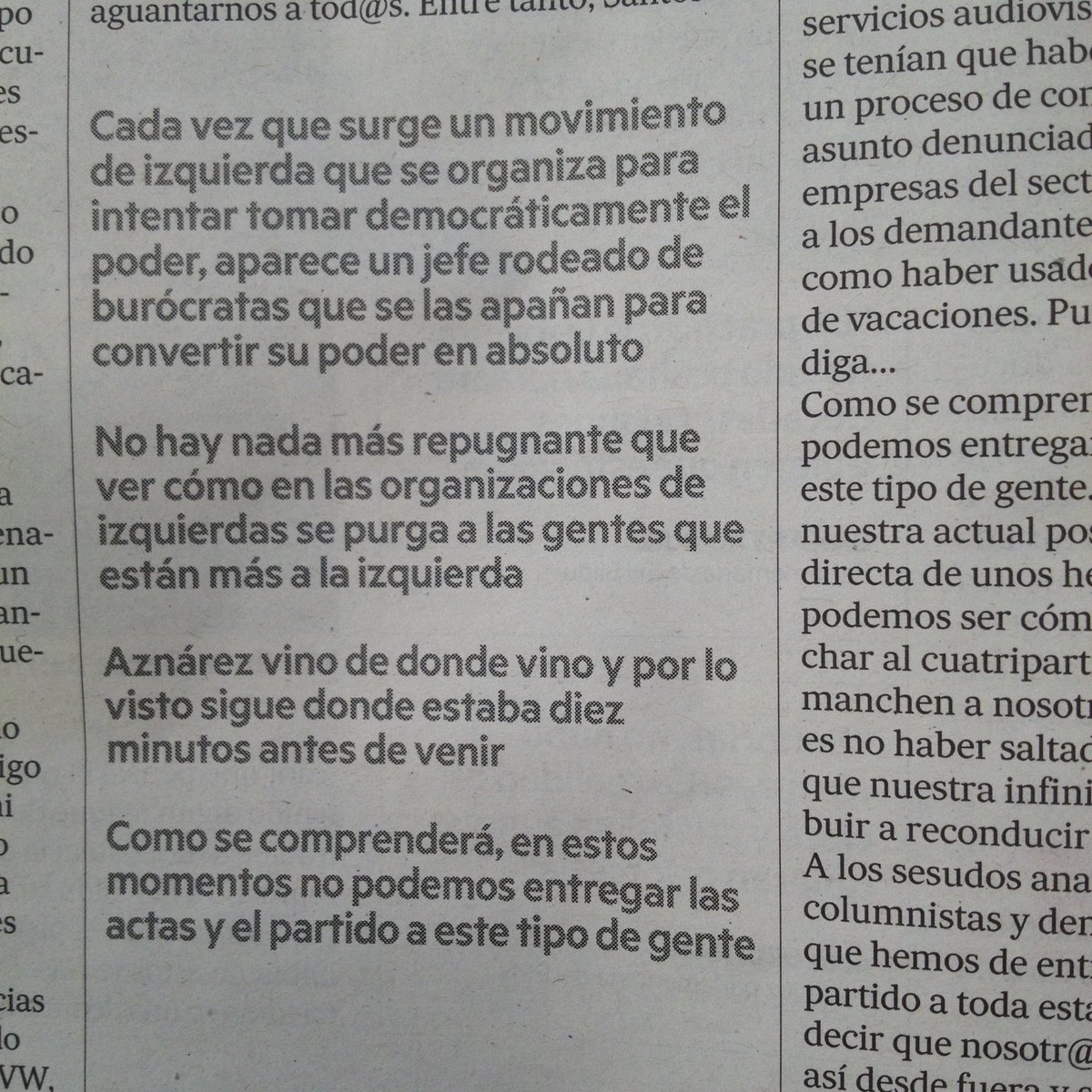 No perderse a Carlos Couso (portavoz de Podemos en el Parlamento de Navarra) hoy en <a href="/NoticiasNavarra/">Diario de Noticias</a>.