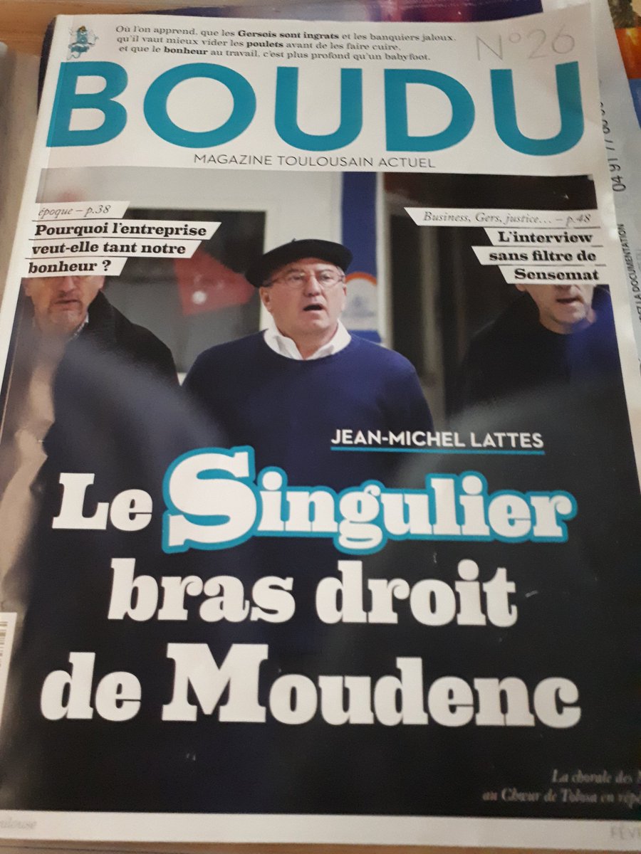 @DansLeTGV @SNCF en compagnie de @Boudumensuel @BouduToulouse avec un article sur @jmlattes