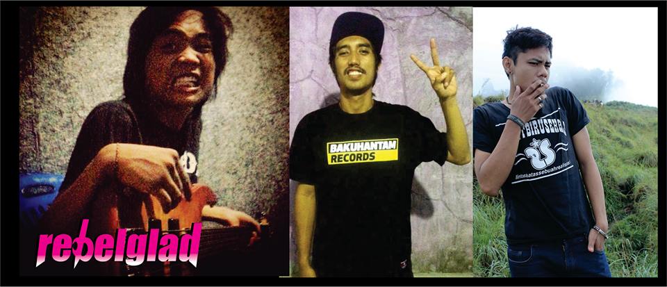 hahhaa. kami masih bertiga #rebelglad #rock #ngawak