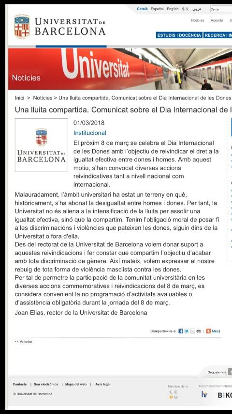 AiidaJR's tweet photo. Ojalá todas las universidades apoyaran a sus alumnas y alumnos a luchar por la igualdad y el respeto. https://t.co/6IqKWj9Lzy