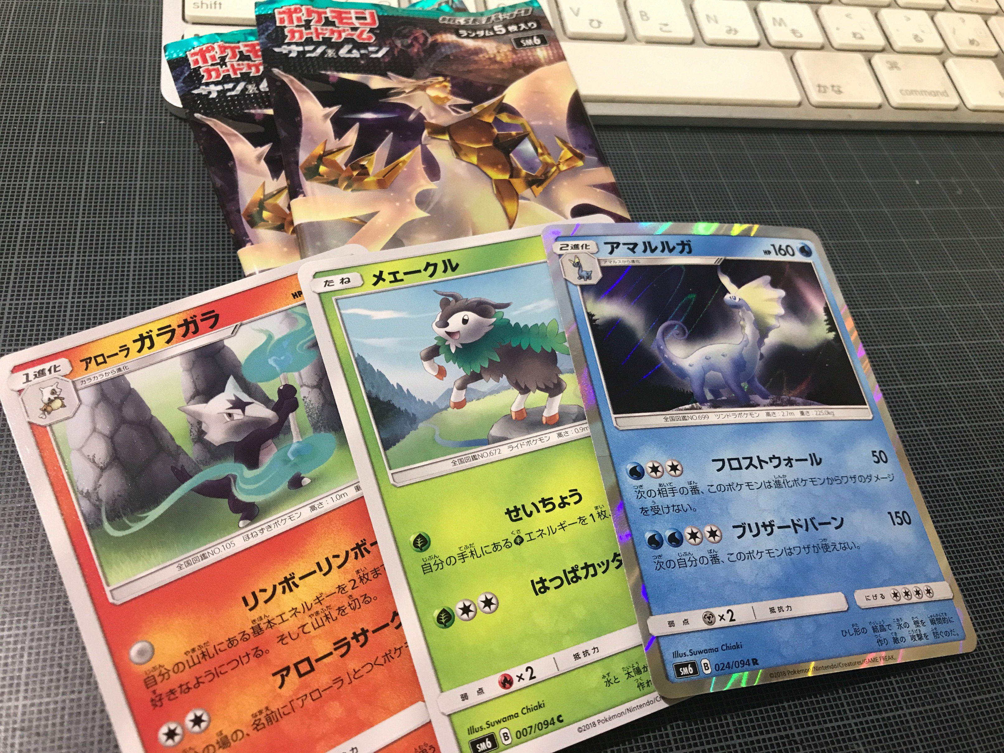 諏訪間千晃 お仕事紹介 ポケモンカード拡張パック サン ムーン 禁断の光 で3点イラストを担当しました アローラ ガラガラ メェークル アマルルガ T Co Ivcj0cizde T Co 5urxgpxjou Twitter