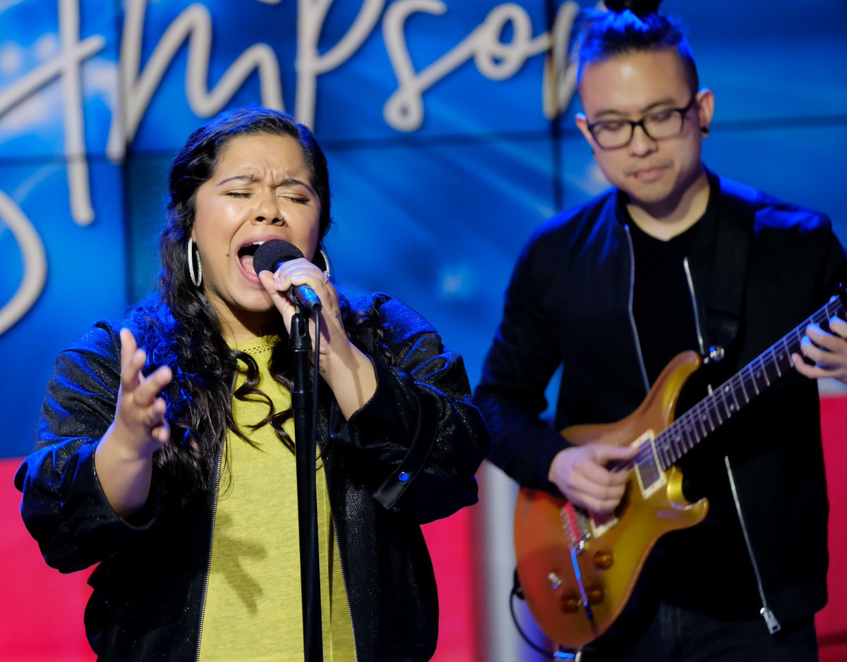 JoshGDLA's tweet photo. Great performance this morning by @brooksimpson. Finalist on Season 13 of @NBCTheVoice. #Pipes #Voice https://t.co/6iXarVt6IP