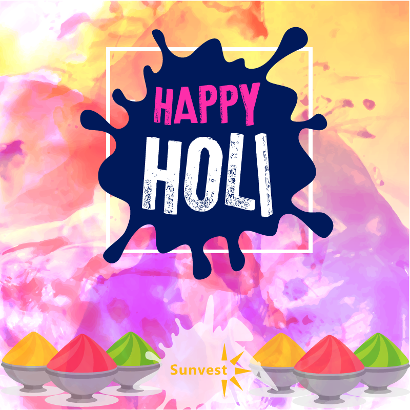 Wish you all a happy Holi #HappyHoli  #Sunvest