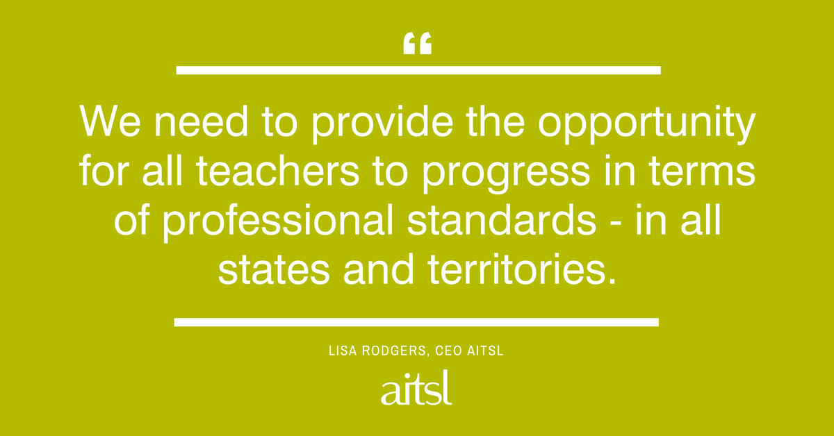 "We need to provide the opportunity for all teachers to progress in terms of professional standards - in all states and territories." Read the EducationHQ article on Lisa Rodgers, AITSL CEO: bit.ly/2EVtYTh