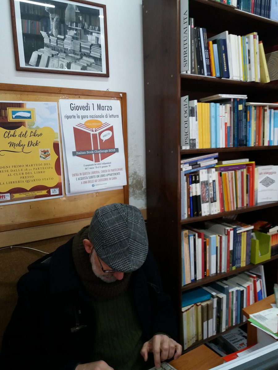 quartostatobook's tweet photo. La Libreria Quarto Stato partecipa come unica libreria in Campania alla Terza Edizione della Italian Book Challenge 2018! Veniteci a trovare e vi spiegheremo come partecipare!!!
#ibc #IBC2018 #italianbookchallenge2018 #italianbookchallengeterzaedizione https://t.co/nPpRd6fFyX