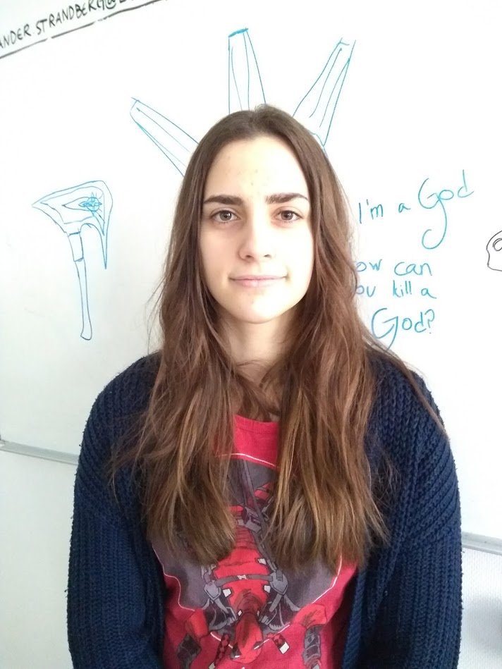 AlmostThere___'s tweet photo. Behold Nita Hisenaj, one of our programmers. She's a cheerful person who likes to spend her afternoons playing games, reading and playing music. Her favourite games of all time are; Bioshock Infinite, Psiops and Super Mario 64. 
"You got money, I'm up for it honey" - Nita https://t.co/1TSTBDfkLu