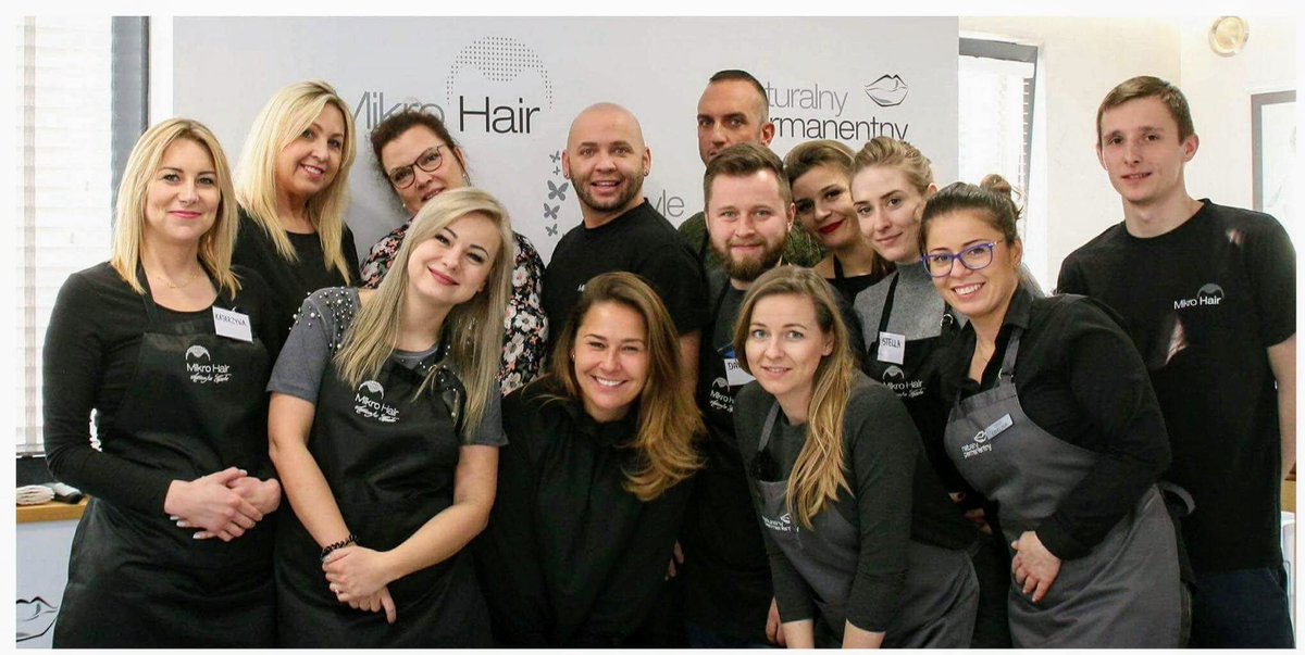 SignaturePMU's tweet photo. Miss Poland with #Mikrohair working on new #scalp techniques @tracyfensome @SignaturePMU https://t.co/UVahBxbl8W