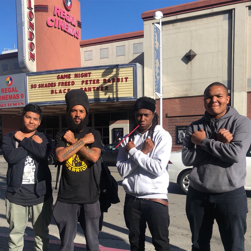 DEC0L0NIZE's tweet image. wordup!  for my third time i took some of my high school students to see it this past sunday!  #wakandaforever