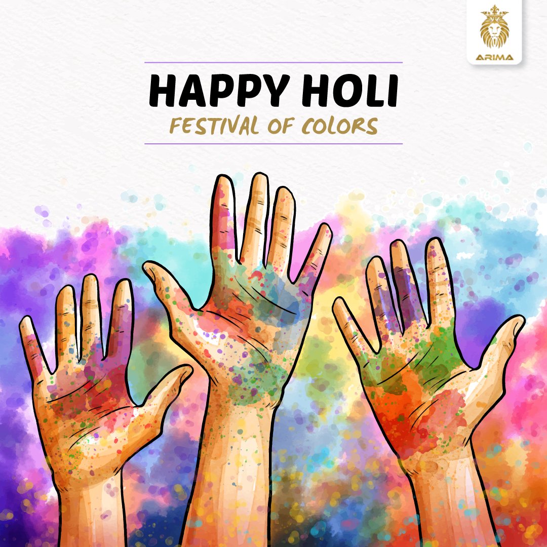 ArimaDevelopers's tweet photo. Splash the colors of love & end all your differences & distinctions that separate one from another. #Enddifferences #Arima #Love #Colors #HappyHoli #ArimaDevelopers #Friendship https://t.co/CljZX2YV7e