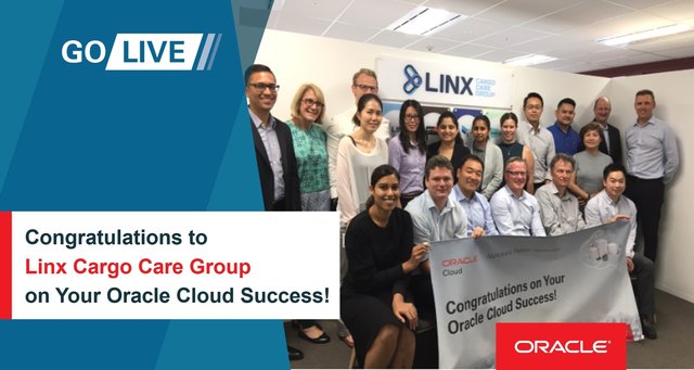 KrisCarvalho's tweet photo. Congratulations to #linxcargocaregroup for going live on @OracleERPCloud and @OracleHCM #Cloud! #OracleCloud #OracleCustomersAPAC https://t.co/7Dfe1saZo6 https://t.co/SbkN76kh7M