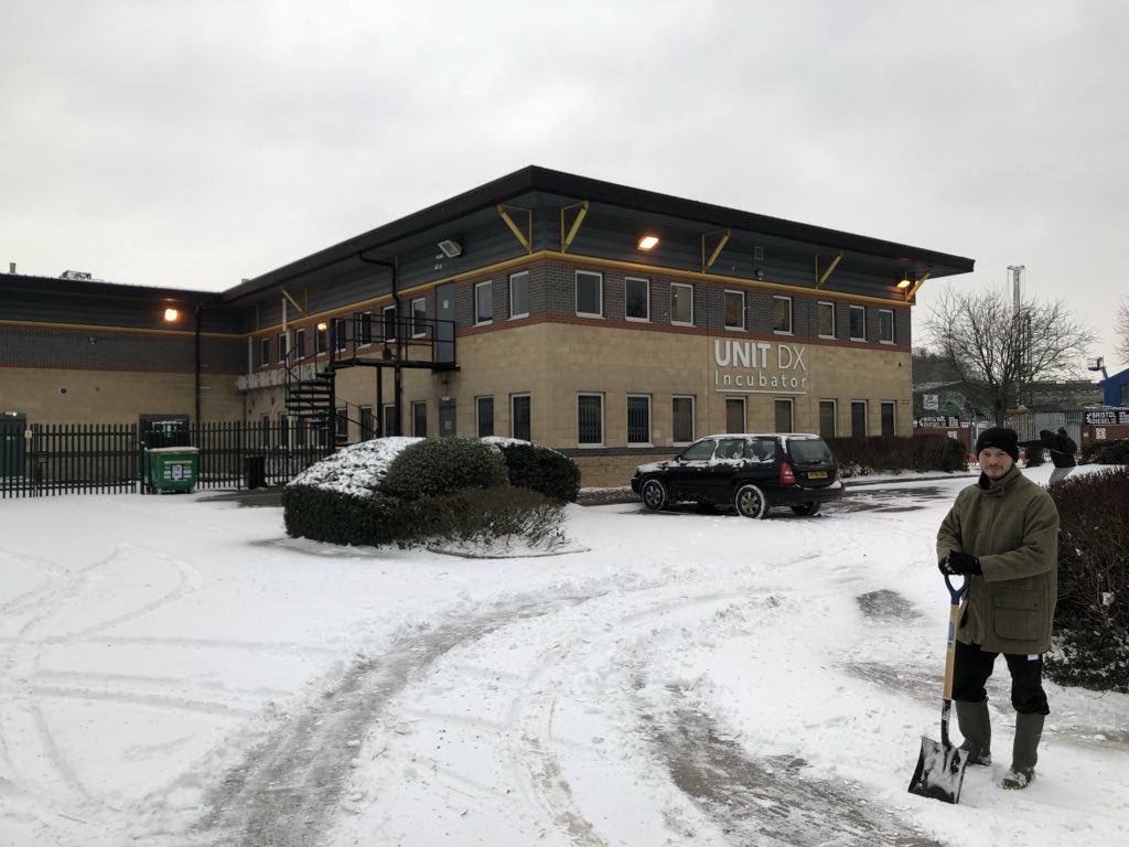Center Directer Ashley ensuring we stay open! In his element with a shovel and a 4x4 #Raymears meets #Countryfile?