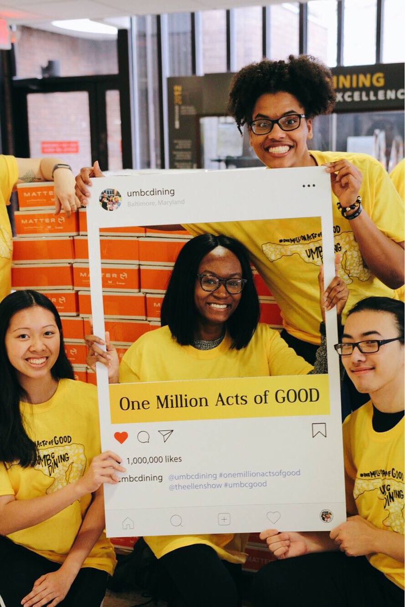 ChefAlli26's tweet photo. #OneMillionActsOfGood
#umbcdining
#TheEllenShow https://t.co/hvAdEV0trn