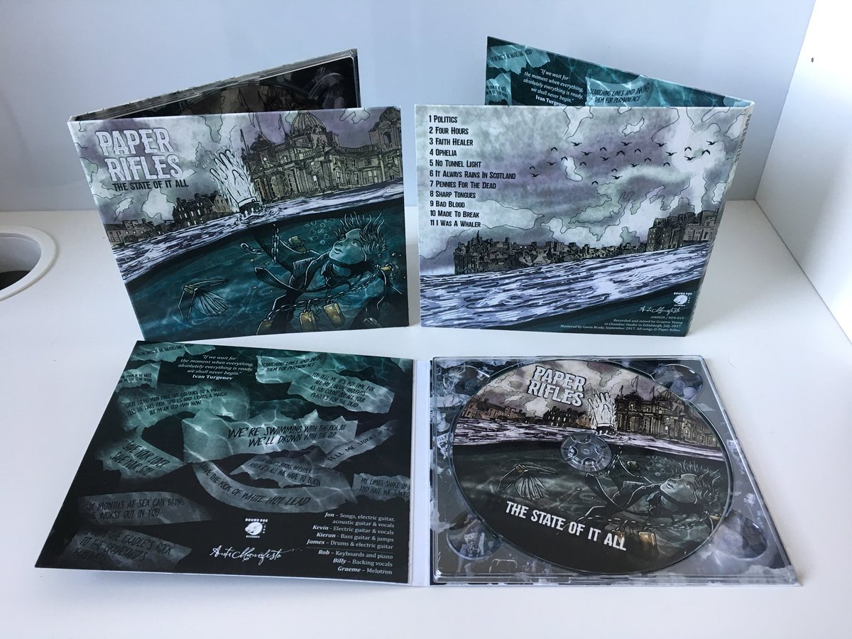 Our new album #TheStateOfItAll is out TODAY via <a href="/rounddogrecords/">Round Dog Records</a> and <a href="/Anti_Manifesto/">Anti-Manifesto</a>!

I'm so proud to get this record out. Sod the snow, turn your stereo up and give it a spin. paper-rifles.bandcamp.com/album/the-stat…

#newmusic #newalbum #debutalbum #paperrifles #punk #alternative #protest