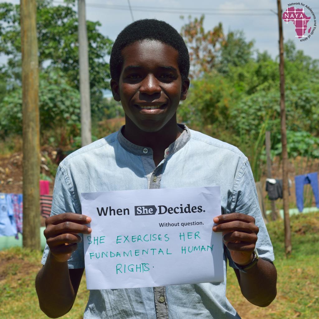 NAYAKenya's tweet photo. We must defend girls &amp; women's right to decide over their bodies, their health, their future &amp; their lives. When #SheDecides she exercises her fundamental #HumanRights @SheDecidesGFI @KenyaSRHR @CSA_Kenya @FemnetProg @ReproRights @YourAuntyJane @MarieStopesKe #SheDecidesDay https://t.co/26XdX17ehD