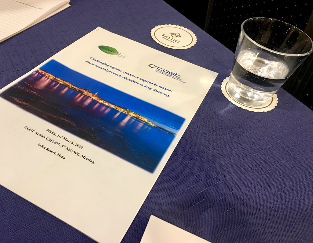 PSW_Lab's tweet photo. These past two days #Malta has been hosting the #COST Action CM1407, 5th MC/WG Meeting at the @SaliniResort. 

Photos were taken by the students @PSW_Lab bonding and making new scientific connections 
#COSTAction #cancerresearch #Cancer #conference https://t.co/4GtBbLRRzu