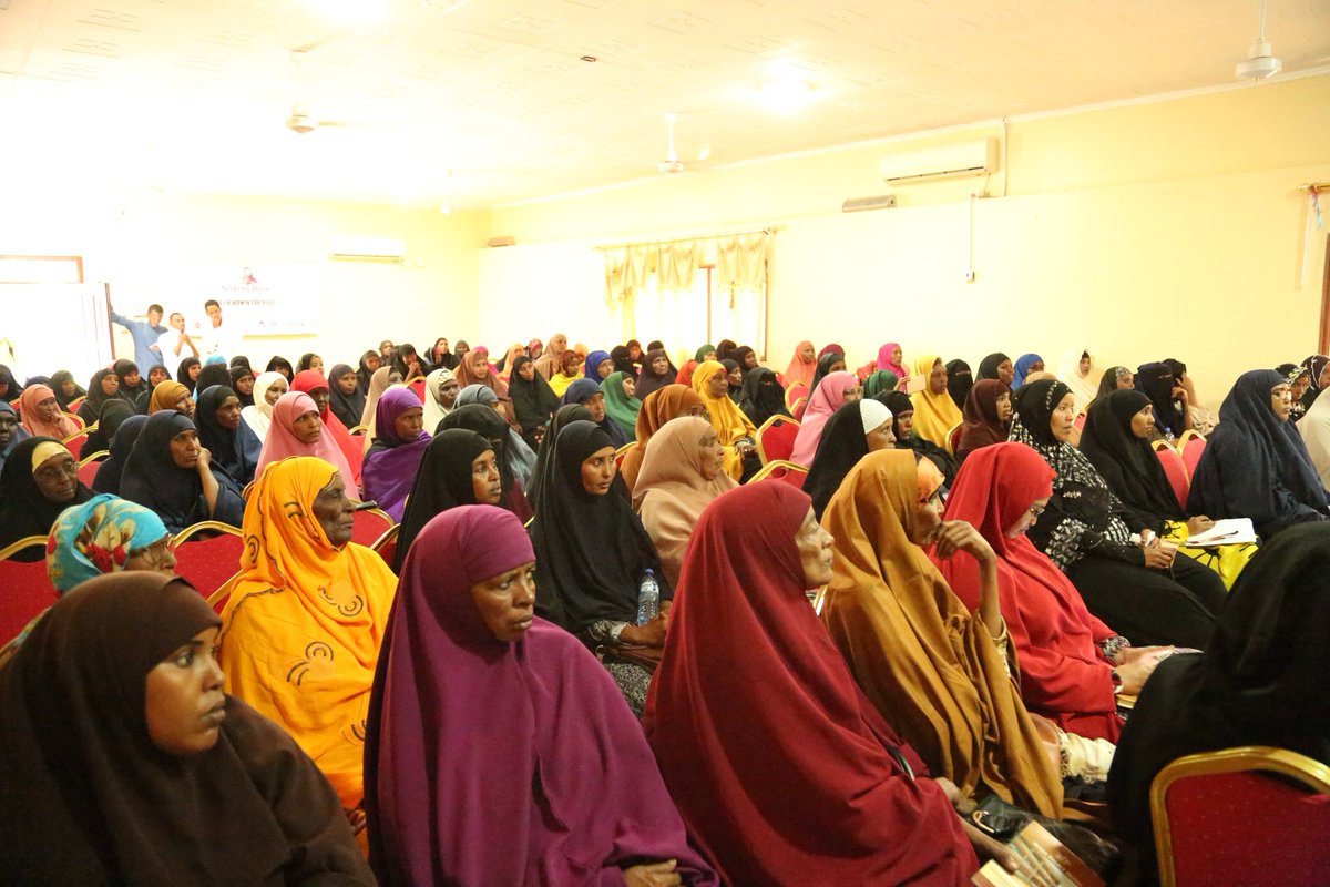 SistersRise's tweet photo. Sisters Rise Together Foundation conducting the first session of "Wajir Women for Peace" workshop, taking place today at Wajir Palace Hotel. In partnership with @WajirCountyKE  @NCIC_Kenya  @TakafulAfrica @JetwaysAirlines @StarFM_Kenya @STN_KE @fcb_interact @HassPetroleum https://t.co/SdCxr6jqs0