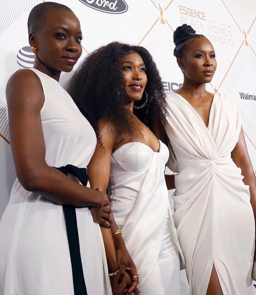 PopCrave's tweet photo. Danai Gurira, Angela Bassett, Lupita Nyong’o &amp; Sydelle Noel at the 2018 Essence Black Women In Hollywood Oscars Luncheon. 👑 https://t.co/6f7mBvaTwL