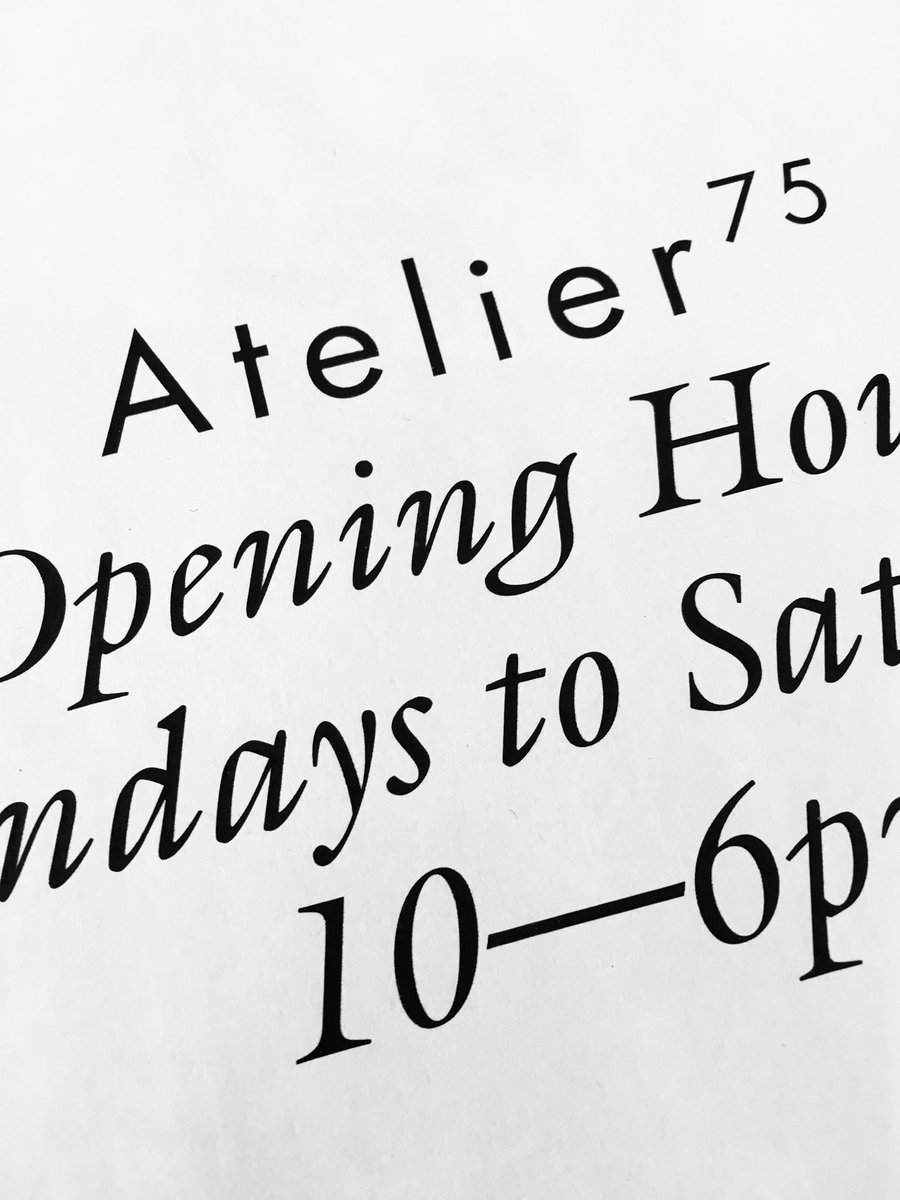 #atelier75 #branding and shop opening soon #london