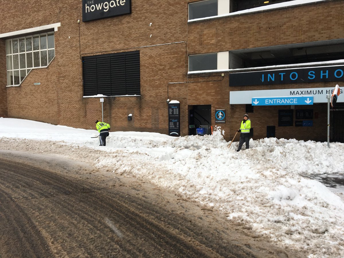 EdenCG's tweet photo. Great effort this morning #teamHowgate #BeastFromTheEast #TheShowMustGoOn ๐โ๏ธโ๏ธweโre open too but not sure where 2 start with our car park ๐ค https://t.co/7XtBoTVUKw
