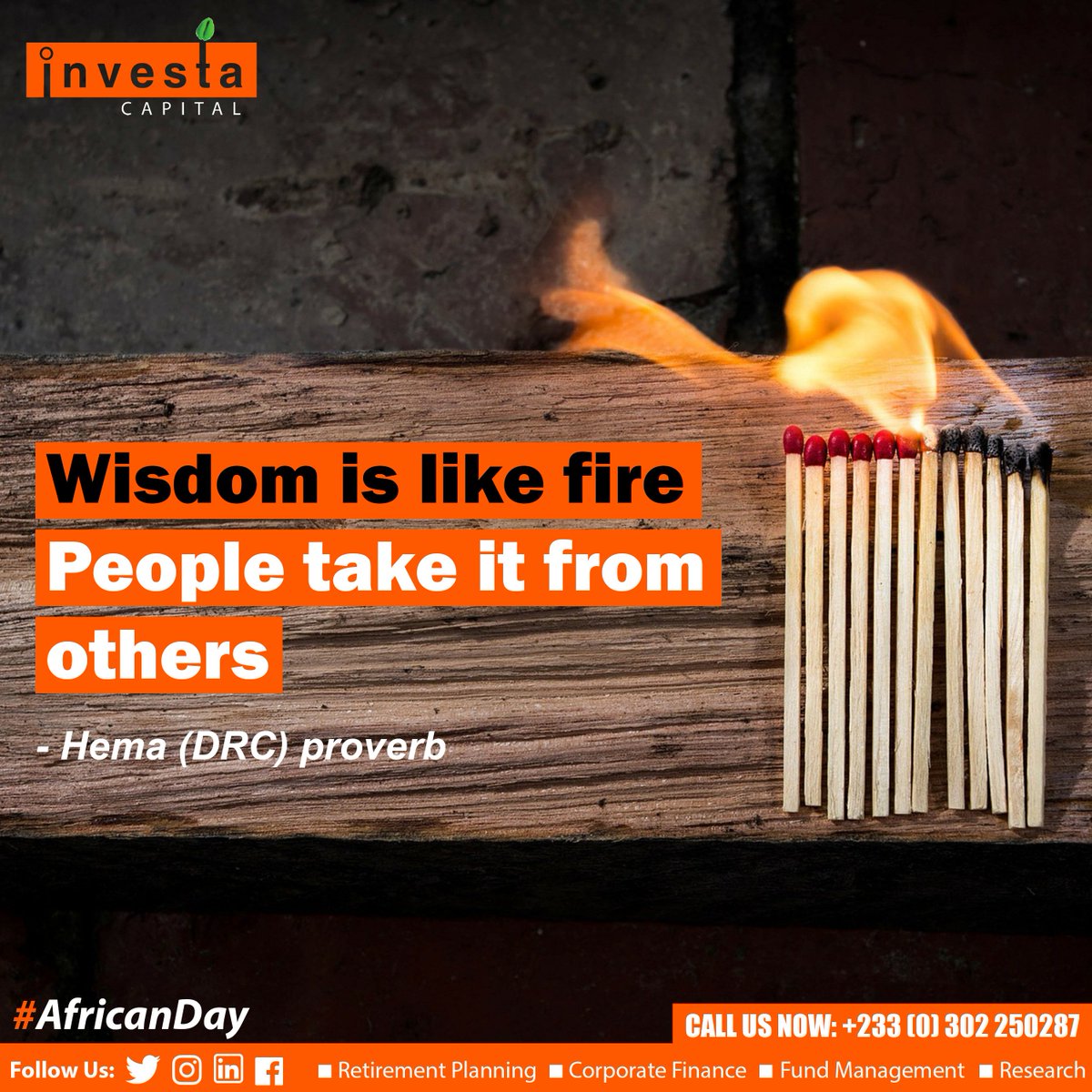 Investa_gh's tweet photo. #AfricanDay #InvestaCapital https://t.co/TGEEV3F458