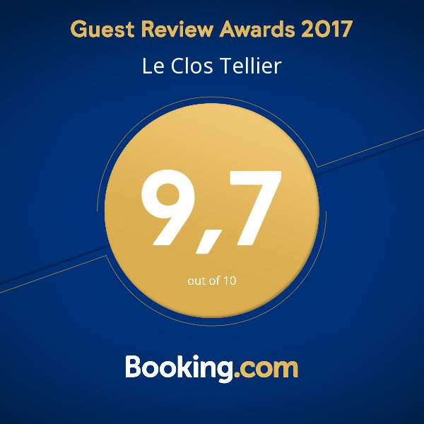 Le_Clos_Tellier's tweet photo. Merci ! Tellement fiers ! #guestsloveus @bookingcom #guest #Review #Awards https://t.co/Dg1MJv8DpF