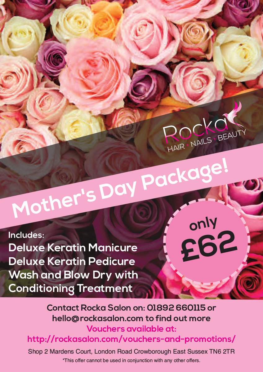 RockaNails's tweet photo. Special Rocka Mothers Day Package - A PERFECT GIFT TO MAKE HER DAY. Gift Voucher available in our webshop now: https://t.co/zdBlsHFYm6 https://t.co/82ZKIQyLiq