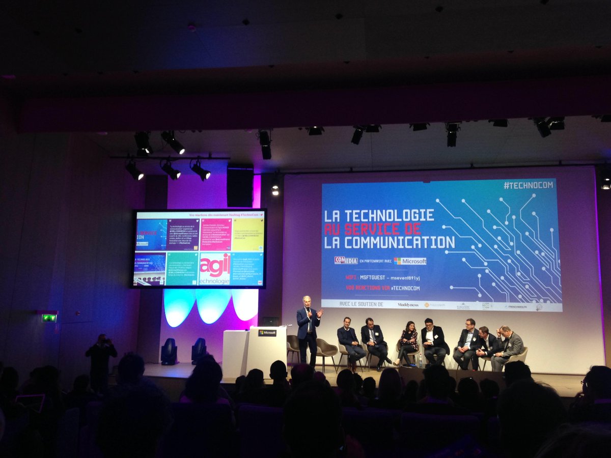 agil_tech's tweet photo. @agil_tech fier d'avoir été retenu comme startup innovante lors de l'événement #TechnoCom, organisé par @OBS_COMMEDIA et @microsoftfrance... et heureux d'avoir participé à la conférence : "La #technologie au service de la #communication" ! #agility #latechnologieauservicedelhomme https://t.co/cv7aN35uww