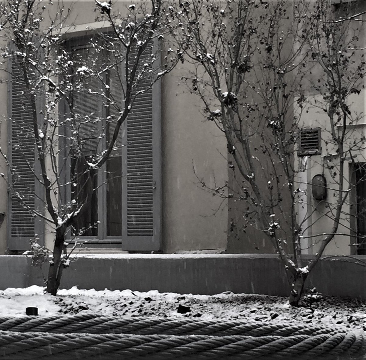 BuildingGallery's tweet photo. Again today is snowing in Milan ... poetry and light transform the art and architecture in BUILDING … #snow #snowinmilan #2marzo #2marzo2018 #building #buildinggallery #neveamilano #continuoinfinitopresente #remosalvadori #contemporaryart #artecontemporanea #poetry #art https://t.co/H5LjnOWvzw