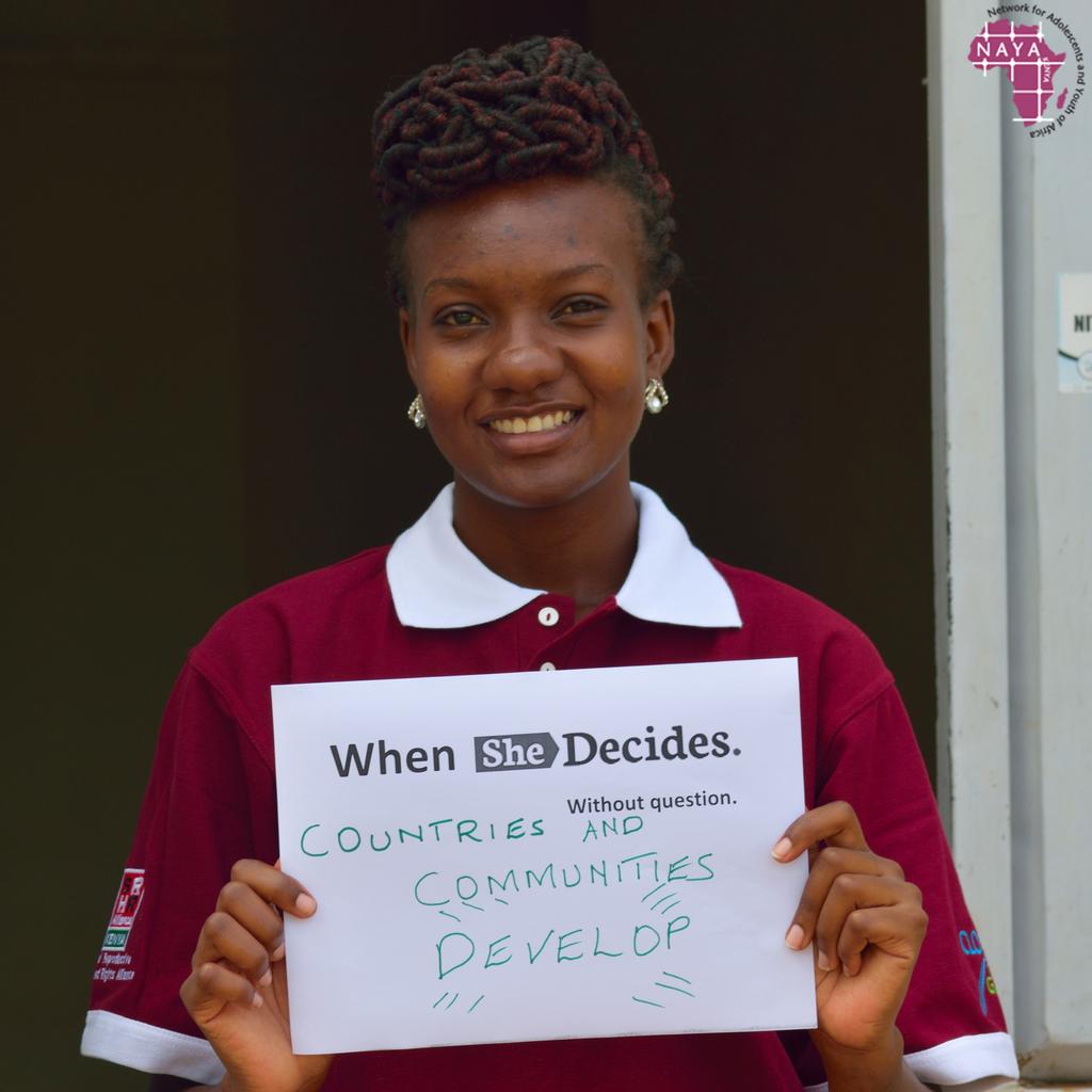 NAYAKenya's tweet photo. Girls &amp; women's decisions on their health is critical in development of a nation.  When #SheDecides  countries and communities develop. #SheDecidesDay @Fem_RSA @FemnetProg @KenyaSRHR @CSA_Kenya @safe2choose @UNFPAKen @FP2020Global @ReproRights @MarieStopesKe @ppglobe @GEM_Africa https://t.co/MEh6sTQMBv