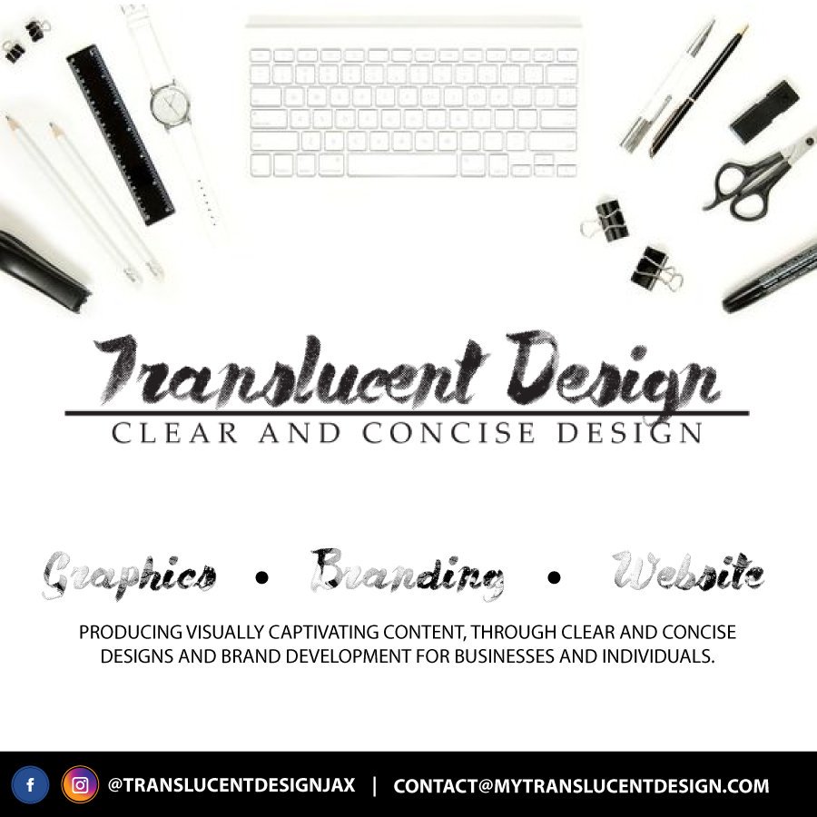 OfficialTDJax's tweet photo. #business #entrepreneur #success #businessowner #businesswoman #design #art #graphic #graphicdesign #instaart #logo #illustration #success #startup #translucentdesignjax #needadesign #webdesign https://t.co/KB6dRc406W