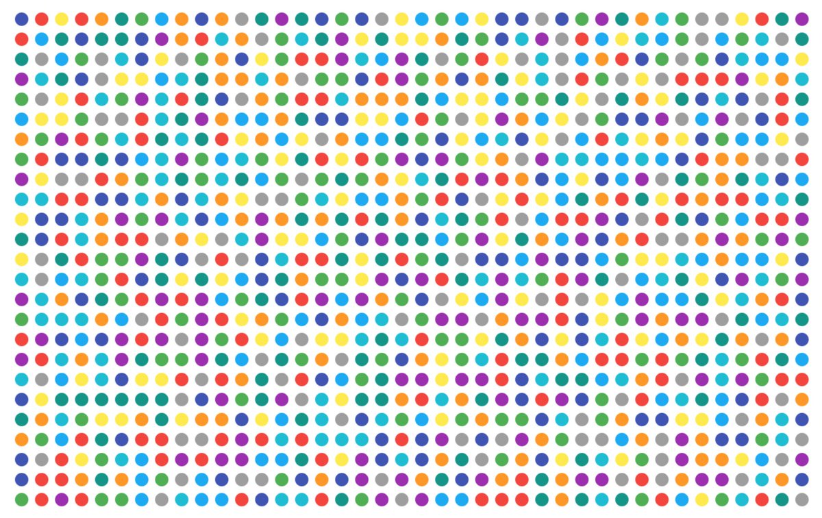 krishnab108's tweet photo. Happy Holi. I have just created a visualization for first 1000 places of PI. The colors are taken from Material design to represent each of the digits.
Let this festival of colors bring more color and exuberance in your life.
#HoliHai #HappyHoli #Festival #FridayFeeling https://t.co/l0DbE9GLt1