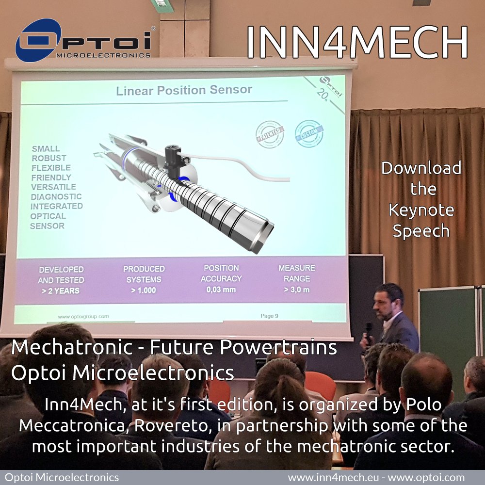 optoi_sensors's tweet photo. After having participated as speaker at "#Inn4Mech" conference of 15th February 2018 in Rovereto, we would like to share the presentation of our CEO Alfredo Maglione. @Pmeccatronica @TnSviluppo @optoigroup #Industry40 Download >https://t.co/Hh8MwcAWoh 🇮🇹📈⚙️ https://t.co/lSLuGlYzUt