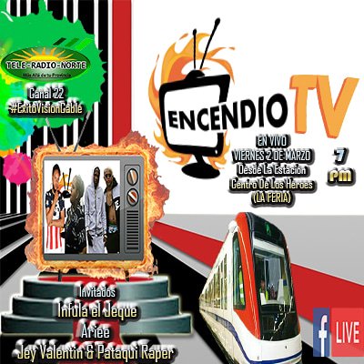 losdurodelpatio's tweet photo. Seguimos en #Vivo
Este Viernes 2 desde 🚉 #EstaciónCentroDeLosHeroes (La Feria ) Artistas Invitados
@infulaeljeque, @arieeofficial
@jeyvalentinrd & @pataquizraper
7pm por @teleradionorte
📺 Canal 22 de
📡 #ExitoVisionCable
Web : https://t.co/OlOCOI7aQj https://t.co/8DR1h9cc3r