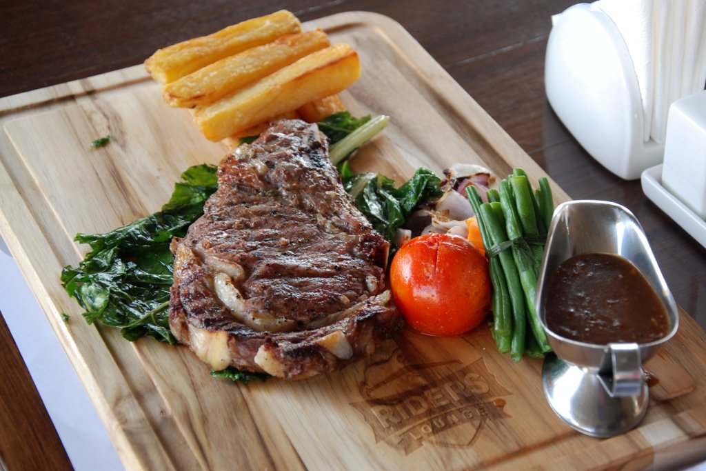 #RwOT Are you a Steak lover?
Which one is tastiest and most elegantly flavored of steaks? Rib-Eye or T-Bone Steak? 

Ask for our Chef Suggestion and Take your taste buds on a journey from #RidersLounge #Kigali #Rwanda

#MeatLovers <a href="/tasteofkigali/">TasteofKigali</a> <a href="/LivinginKigali/">Living in Kigali</a> @TravelRwanda