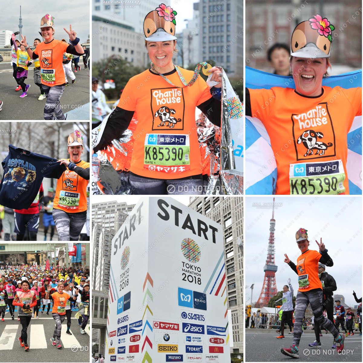 Mumswhomarathon's tweet photo. So I definitely appear to have had fun!! The hat was a gift from a spectator 😂🙊🤪👍🏻 #marathonphotos #finisherphotos #tokyomarathon2018 #ukrunchat https://t.co/EYJoegM6Jv