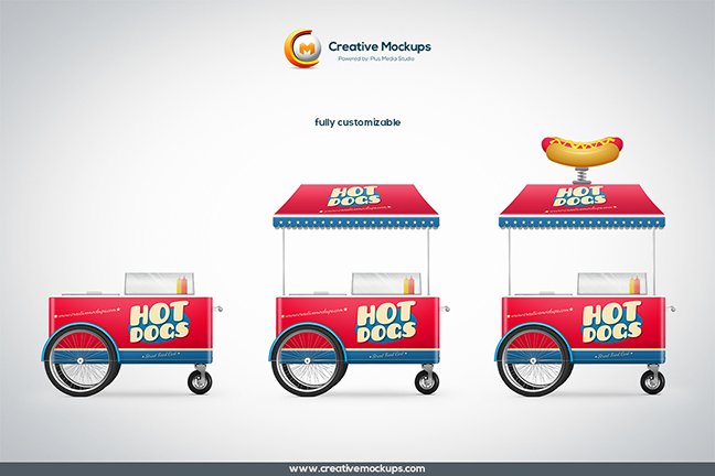 Download Creative Mockups on Twitter: "Street Food Cart Mockup https://t.co/imtpw2DxU3 #truck #cart #food ...