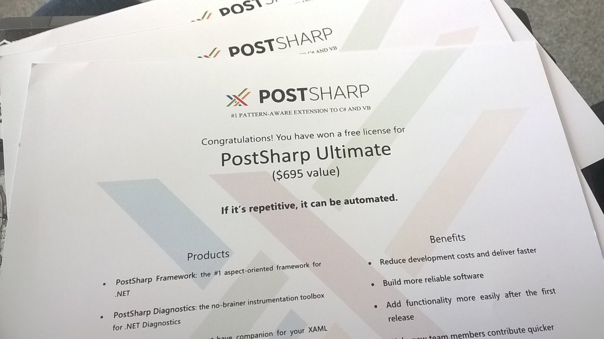 violettape's tweet image. I have 3 #PostSharp licenses for participants of #dotnetby. Looking forward to see all of you soon!
