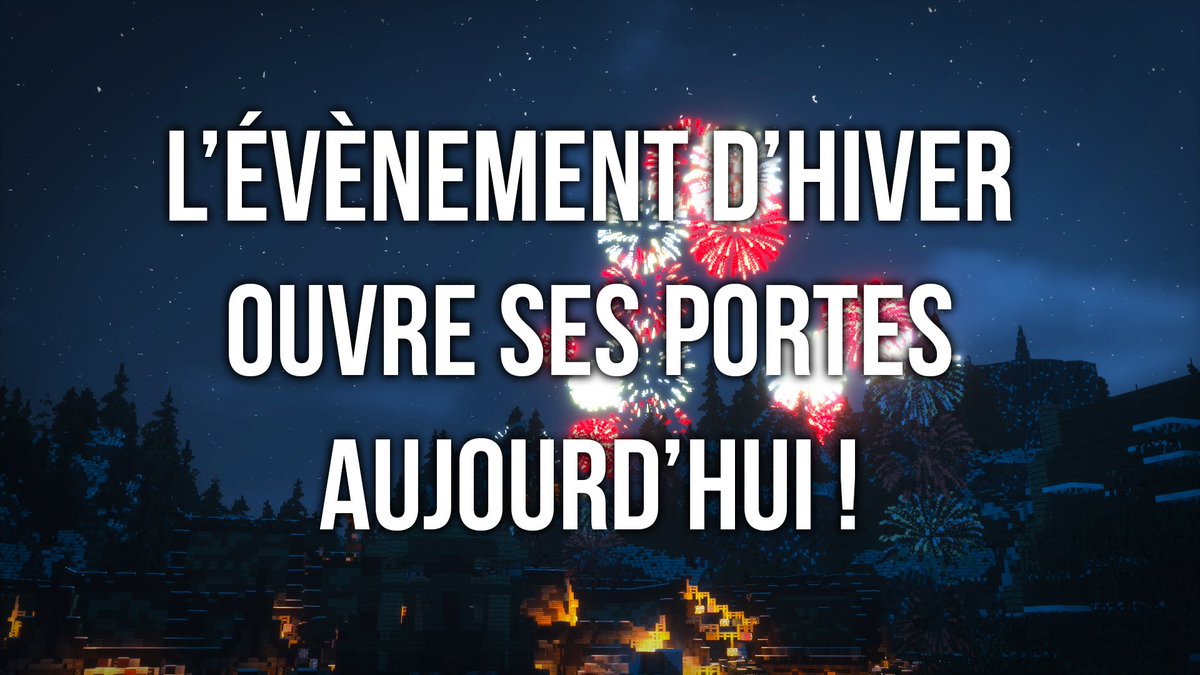 EtheriaRPG's tweet photo. Jour J :
L'évènement Hivernal d'Etheria ouvre ses portes à 20h ce soir !

Un feu d'artifice sera tiré Ingame tous les soirs vers 21h ! 7 minutes d'émerveillement rien que pour vous ! https://t.co/15n8mvp14N