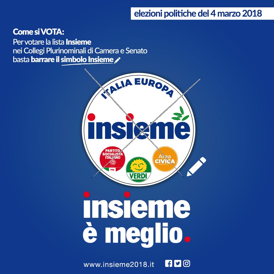 #VotaInsieme il #4marzo espressione del #territorio #competenza.