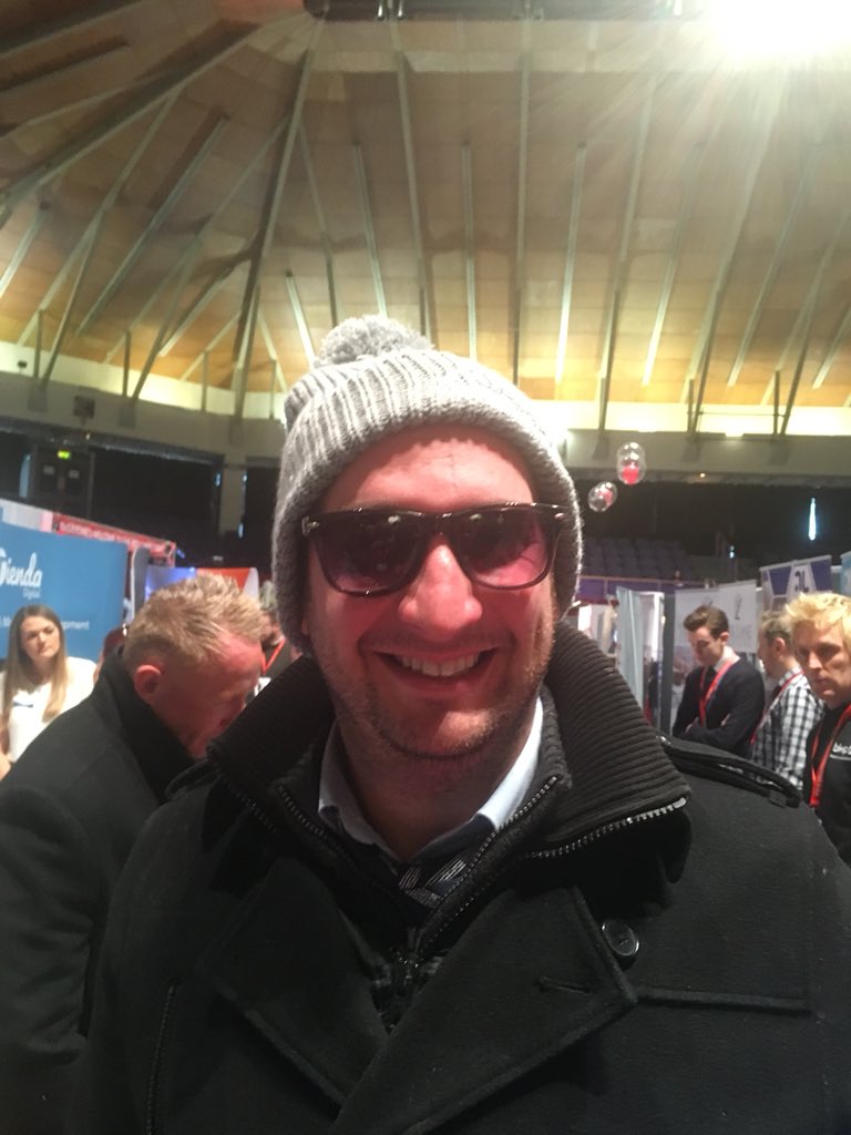 RDM_Marketing's tweet image. Ben looking very unlike your typical #estateagents wearing the Google hat! #winterkit #LBE2018