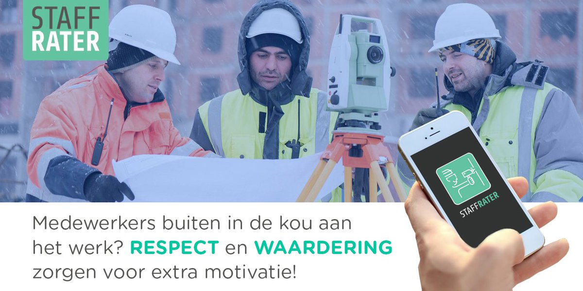 Staffrater's tweet photo. Medewerkers en/of collega's buiten in de kou aan het werk? Ook zij verdienen op deze koude dag extra #respect en #waardering. Spreek het uit, leg het vast!

 Lees het hier: https://t.co/o38XbozZ2C https://t.co/4tCSaoCVq2