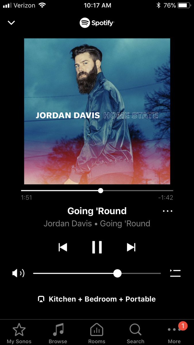 fromA_to_z's tweet photo. Wh-freaking-oh, @JordanCWDavis. The #homestate version of #GoingRound just gave me literal goosebumps. Dang. #REPEAT #sonos #alloverthehouse https://t.co/SuhEr6wQQH