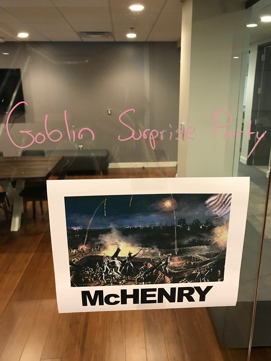 zoeemilybell's tweet photo. Renaming conference rooms with Neon Expo Markers! #goblinsurpriseparty #conferencerooms #conferenceroomnames @BigHugeGames https://t.co/IF27n1E622