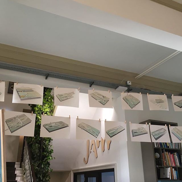 We hebben 16 visualisaties van emplacementen opgeleverd! Ieder met zijn eigen unieke eigenschappen. Dat vieren we met een #emplacement-slinger natuurlijk! #jamvizthink #visualisation #drawing #design #designagency #celebrate ift.tt/2GXTX8W