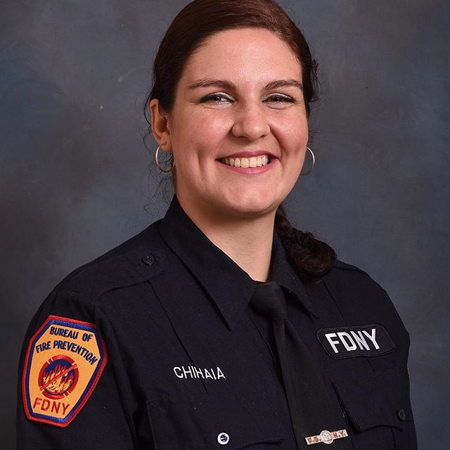 FDNY's tweet photo. #FDNY Fire Protection Inspector Emanuela Chihaia prevented tragedy when her CO meter alerted her to the presence of the deadly toxin as she was conducting an air conditioning inspection. Read more: https://t.co/9tsVkvYWMx https://t.co/ZhpJiyecCl